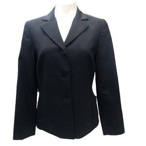Pendleton Women's Savvy Wool Stretch Black Blazer Suit Jacket 6
